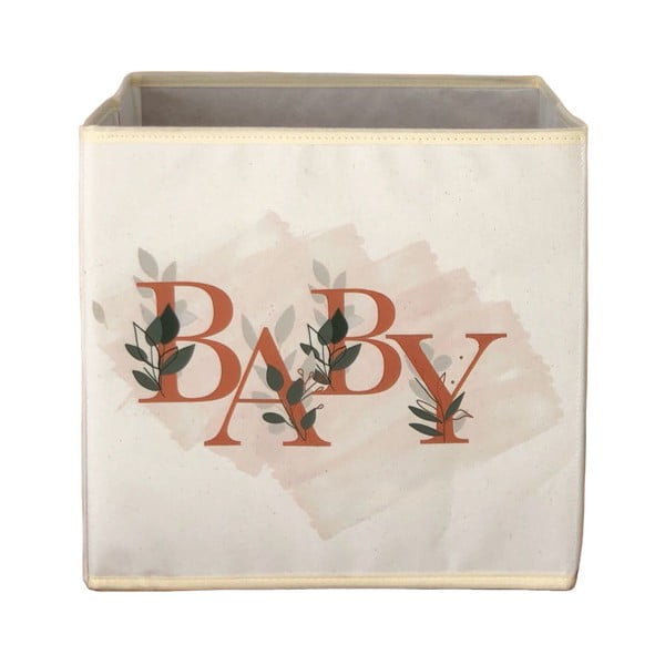 Beżowy tekstylny pojemnik 30x30x30 cm – Mioli Decor