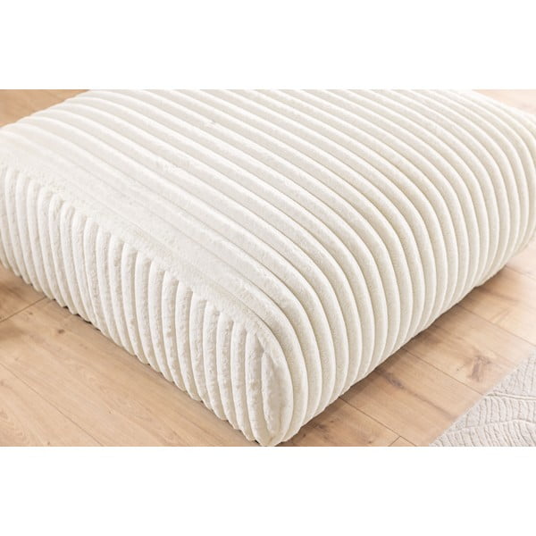 Kremowy sztruksowy podnóżek Justin – Ropez-image-4