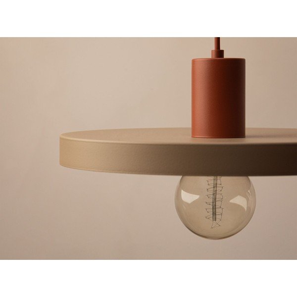 Beżowa metalowa lampa wisząca ø 30 cm Ori – Micadoni -image-2