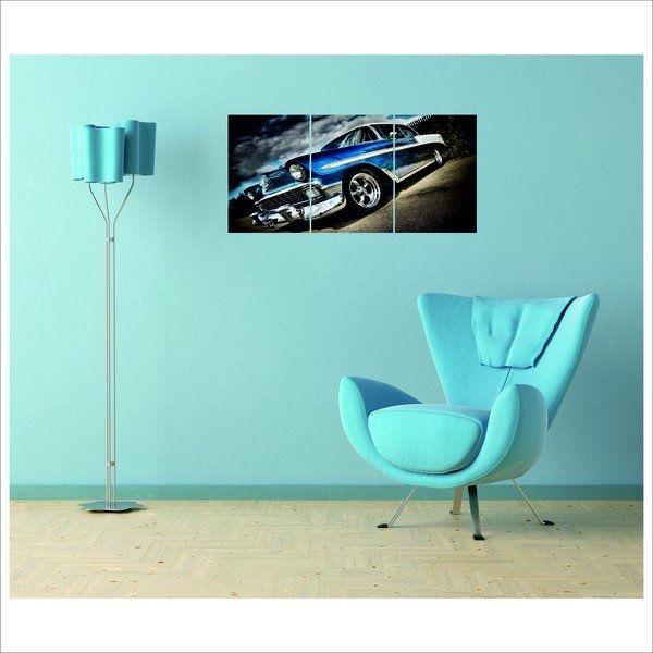 Zestaw 3 dekoracji ściennych CMT Glass Framework 115, 25x35 cm-image-1