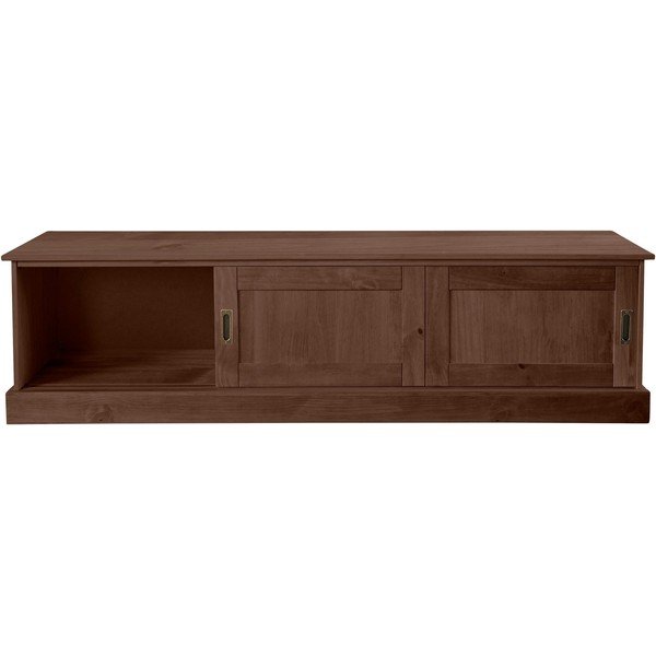 Brązowa szafka pod TV z litego drewna sosnowego 45x40 cm Harry – Støraa-image-2