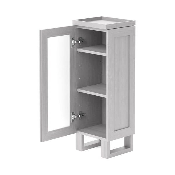 Białą szafka łazienkowa z drewna dębowego Wireworks Mezza-image-3