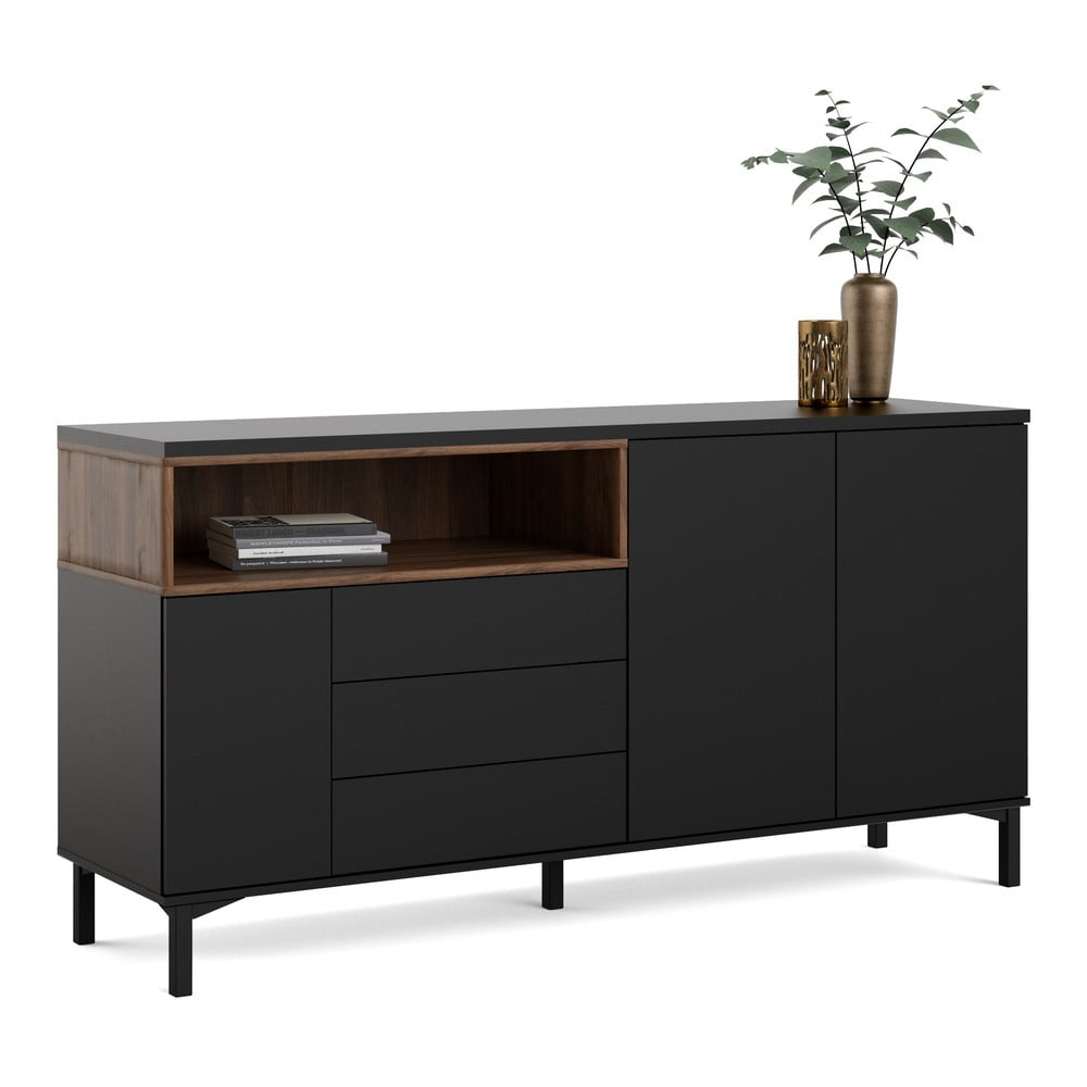 Czarna komoda 176x90x49 cm Roomers – Tvilum (zdjęcie 8)