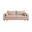 Beżowa sztruksowa sofa 220 cm Beata – Ropez