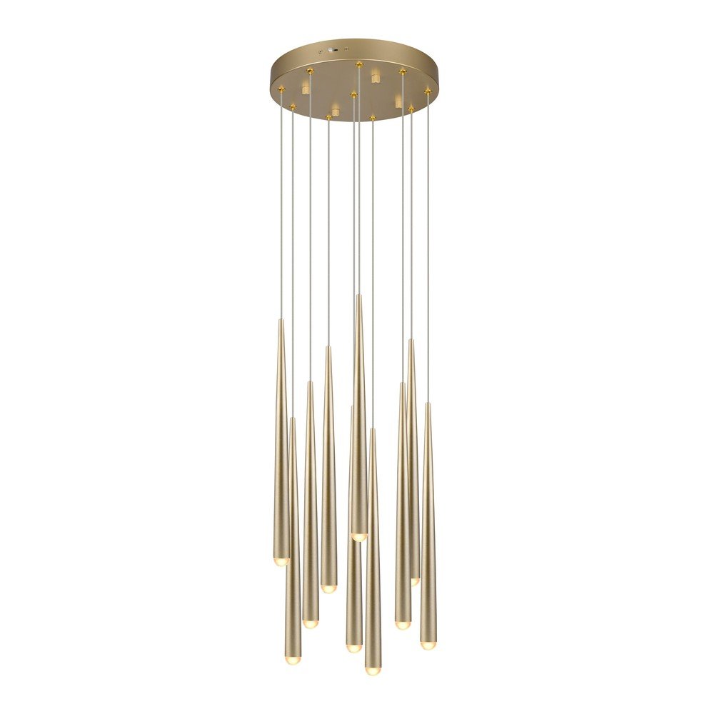 Lampa wisząca LED w kolorze złota ø 30 cm Cala – Trio Select