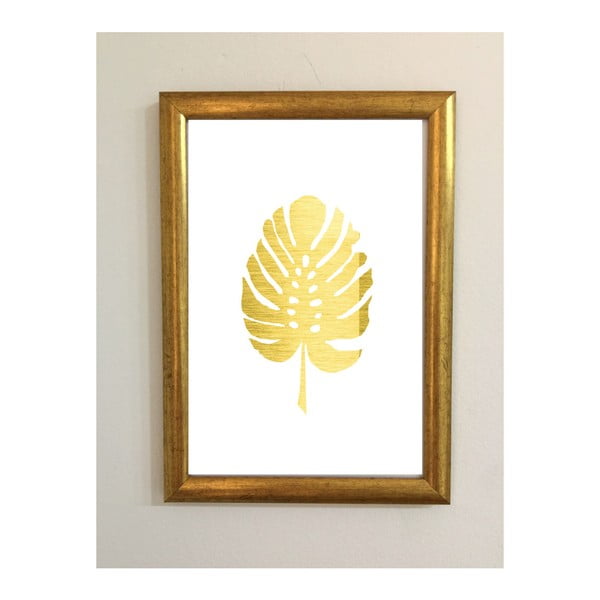 Plakat w ramce Piacenza Art Gold Leaf, 30x20 cm