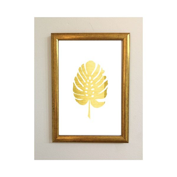 Plakat w ramce Piacenza Art Gold Leaf, 30x20 cm