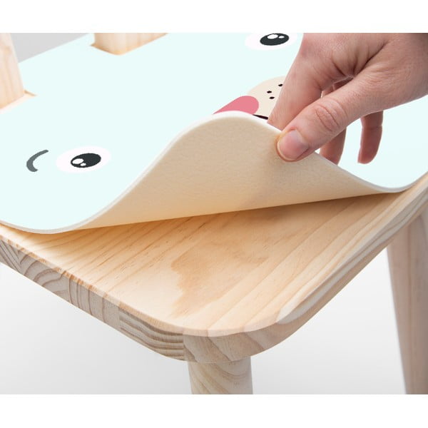 Dziecięce krzesło z litej sosny Little Nice Things Bunny-image-2