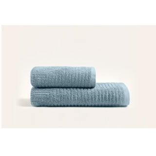 Niebieske bawełniane zestaw ręczników 2 szt. – Foutastic