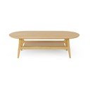 Stolik w dekorze dębu w naturalnym kolorze 60x130 cm Curved – Woodman