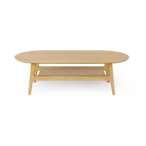 Stolik w dekorze dębu w naturalnym kolorze 60x130 cm Curved – Woodman