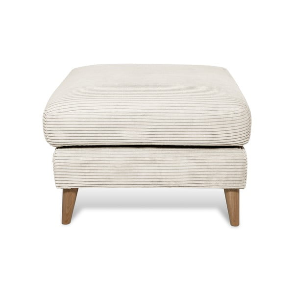 Biały sztruksowy podnóżek Paris – Scandic