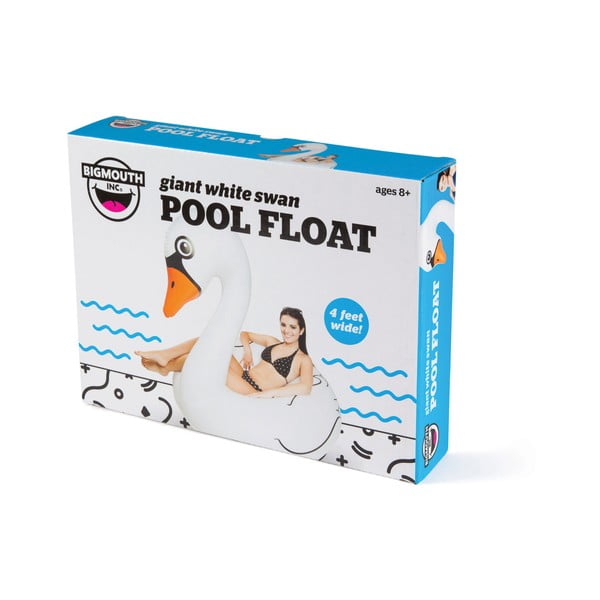 Dmuchane koło do wody w kształcie białego łabędzia Big Mouth Inc.-image-1