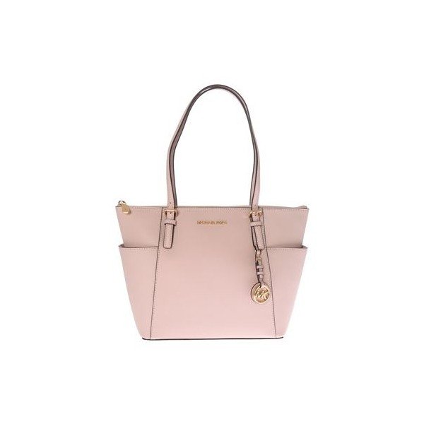 Jasnoróżowa skórzana torebka Michael Kors Jet Set-image-1