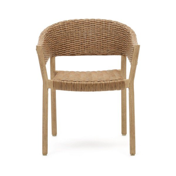 Drewniane krzesło ogrodowe w naturalnym kolorze Pola – Kave Home-image-4