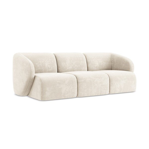 Beżowa sofa z tkaniny szenilowej 244 cm Lani – Makamii-image-1