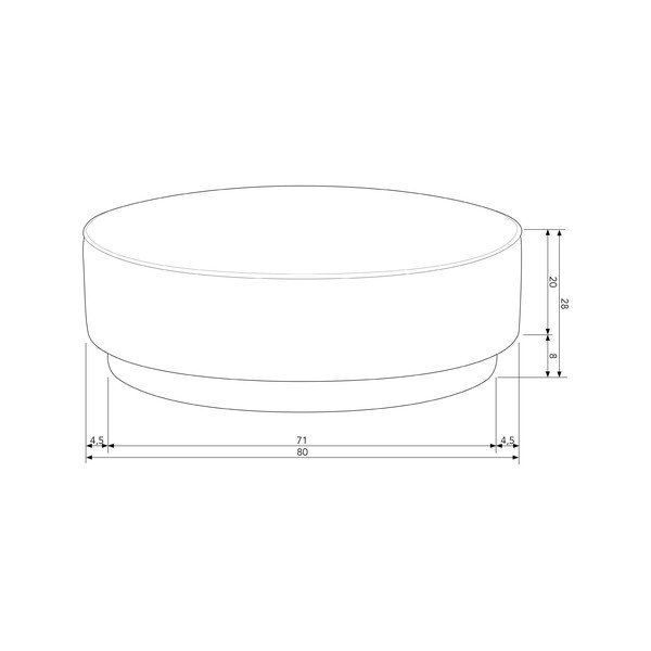 Ciemnoszary puf Pearl – vtwonen-image-3