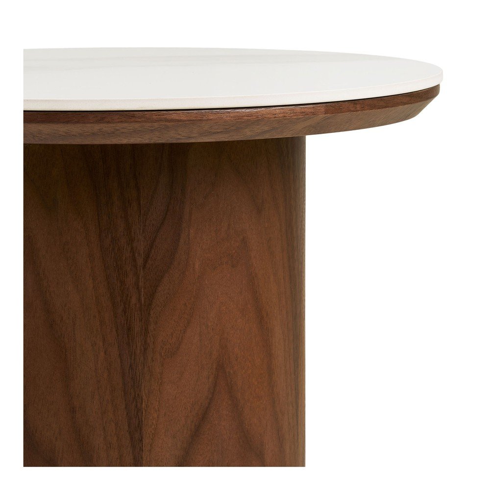 Okrągły stolik z ceramicznym blatem ø 40 cm Noli – House Nordic (zdjęcie 5)