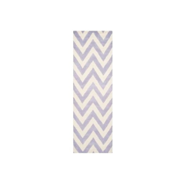 Wełniany dywan Safavieh Stella Light Purple, 243x76 cm
