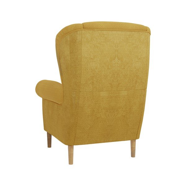 Żółty fotel typu uszak Swan – Ropez-image-2