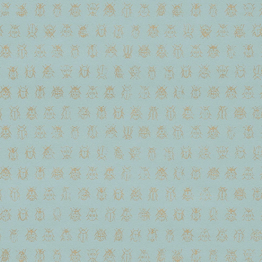 Niebiesko-zielona Niebieski tapeta z włókna szklanego Pip Studio Bugs