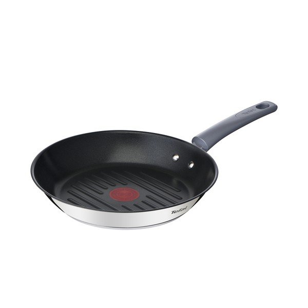 Patelnia do grillowania ze stali nierdzewnej z powłoką nieprzywierającą ø 26 cm Daily Cook G7314055 – Tefal