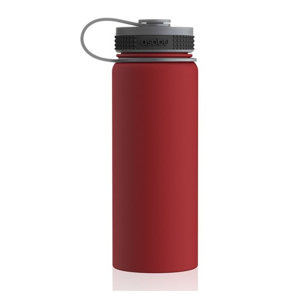 Czerwona butelka termiczna Asobu Alpine Flask, 530 ml