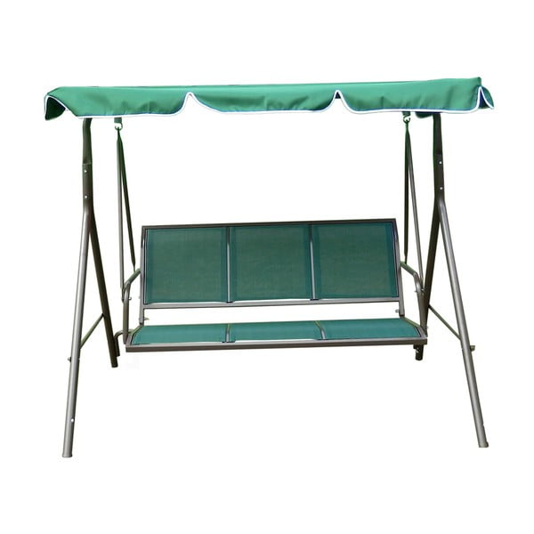Zielona metalowa huśtawka ogrodowa Confort – Rojaplast-image-2
