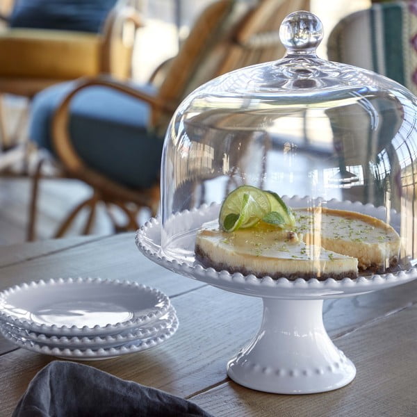 Biały kamionkowy talerz na pieczywo Costa Nova Pearl, ⌀ 17 cm-image-1