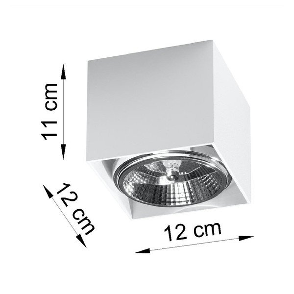 Biała lampa sufitowa Sollux Jerry-image-2