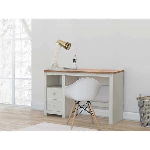 Biurko z blatem w dekorze dębu 50x120 cm Emerald – Støraa-image-1