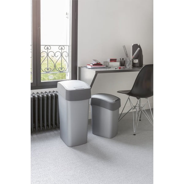 Szary kosz na śmieci Curver Pacific, 45 l-image-3