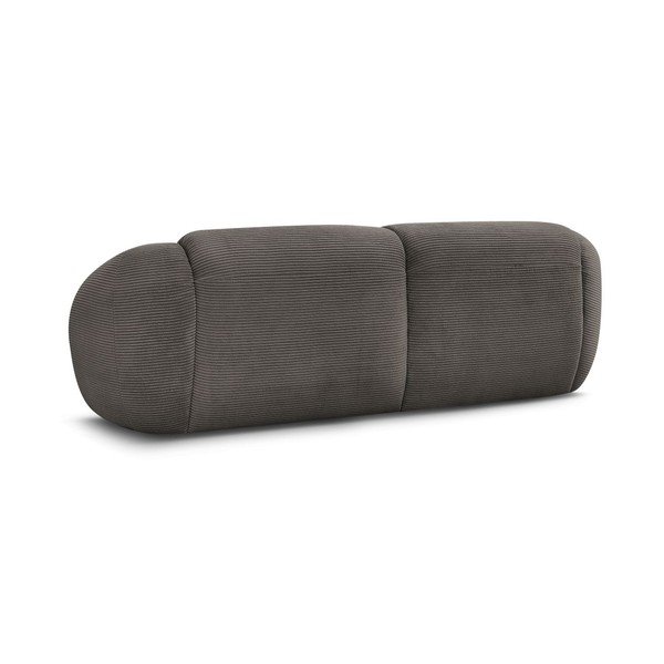Szarobrązowa sztruksowa sofa 250 cm Tina – Bobochic Paris-image-4
