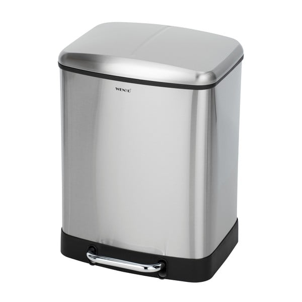 Kosz na śmieci do segregacji odpadów ze stali nierdzewnej 24 l Studio Duo – Wenko-image-2