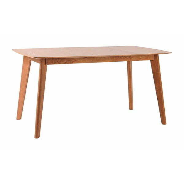 Rozkładany stół z nogami z drewna dębowego Rowico Frey, 150 x 90 cm