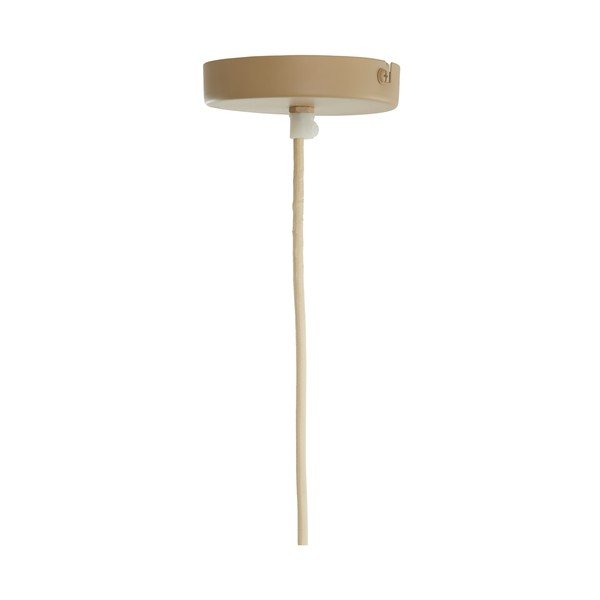 Kremowa lampa wisząca z tekstylnym kloszem Mirelys – Light & Living-image-3