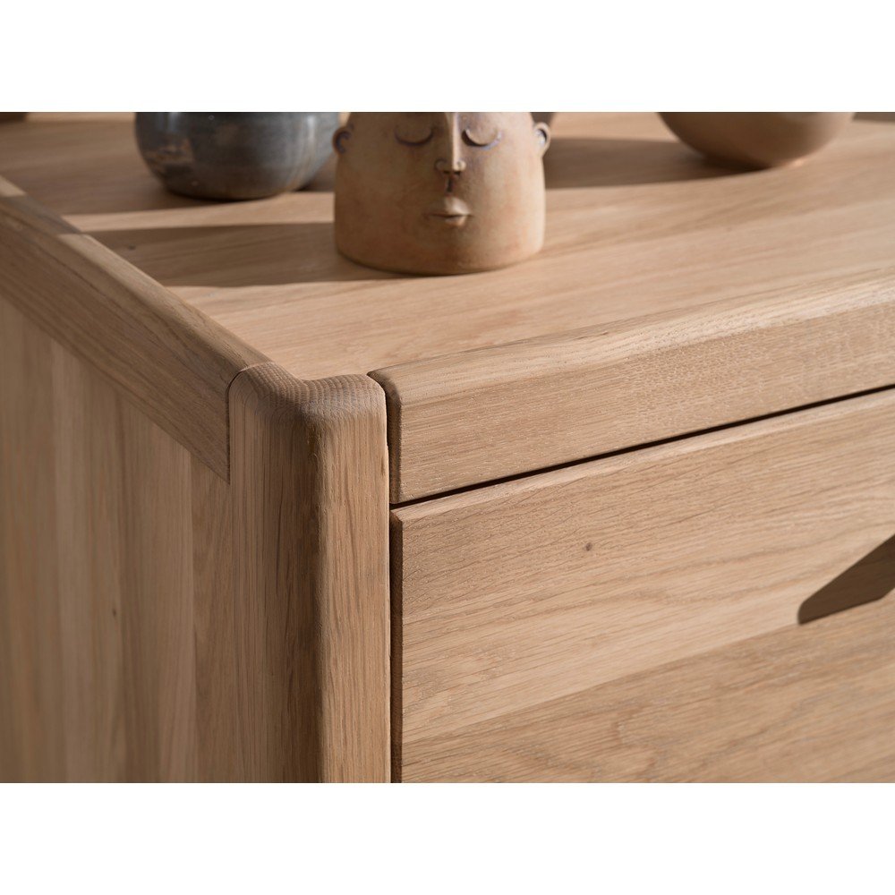 Komoda dziecięca z litego drewna dębowego w naturalnym kolorze 100x95x55 cm Forrest – Vipack (zdjęcie 4)
