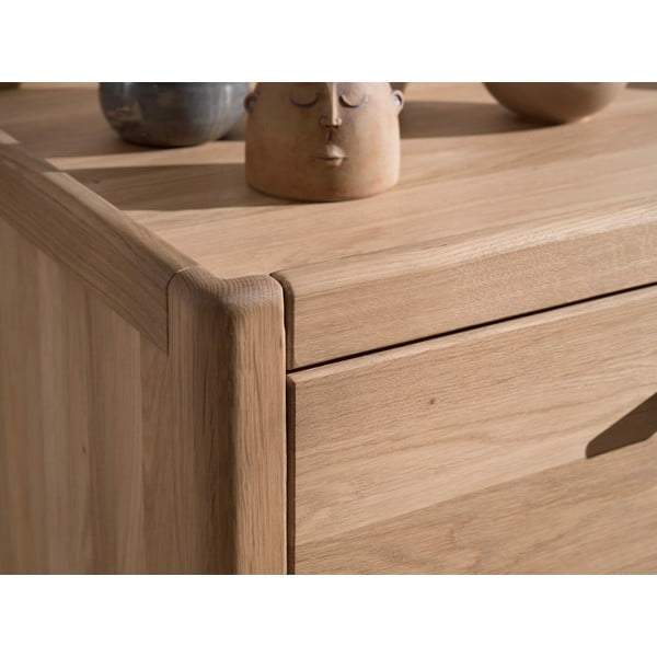 Komoda dziecięca z litego drewna dębowego w naturalnym kolorze 100x95x55 cm Forrest – Vipack-image-3