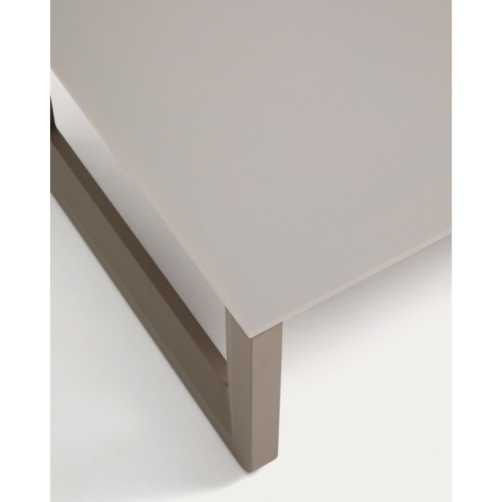 Beżowy/szarobrązowy aluminiowy zestaw mebli ogrodowych dla 3 osób Nerano – Kave Home (zdjęcie 3)