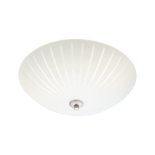 Biała lampa sufitowa ze szklanym kloszem ø 35 cm Cut – Markslöjd