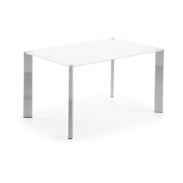 Stół do jadalni Corner, 140x90cm, chromowane nogi