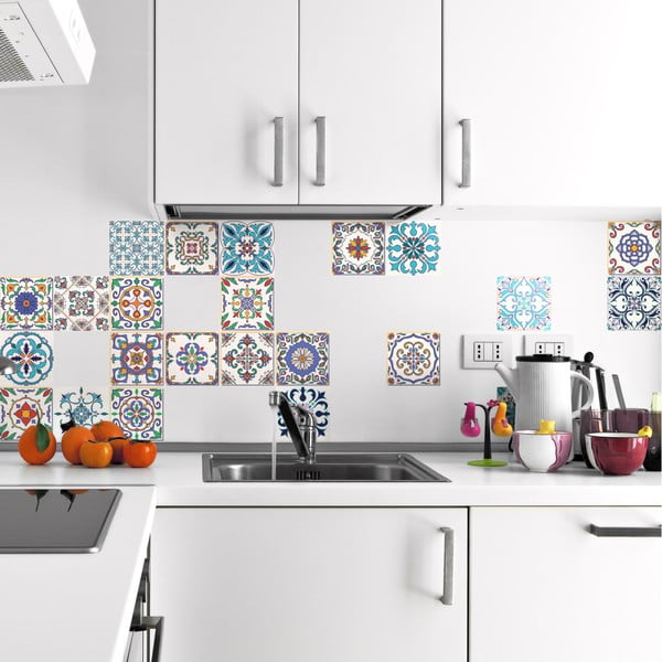 Zestaw 24 naklejek Ambiance Madeira, 15x15 cm-image-2