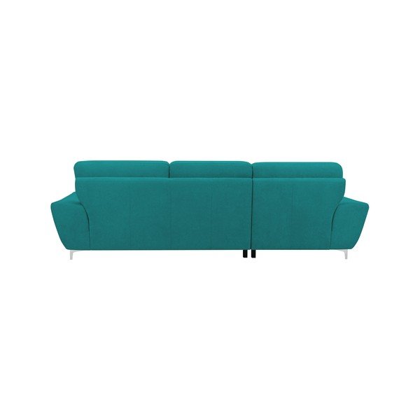 Turkusowa rozkładany narożnik prawostronny Windsor & Co Sofas Omega-image-2
