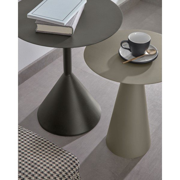 Metalowy okrągły stolik ø 40 cm Shirel – Kave Home-image-3