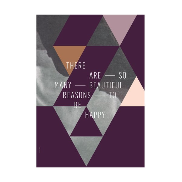 Plakat autorski Beautiful Reasons, A3