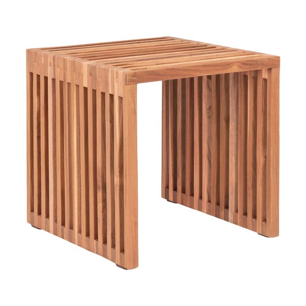 Stolik z litego drewna tekowego 40x40 cm Pego – House Nordic