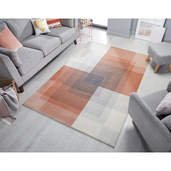 Szaro-różowy dywan Flair Rugs Plaza, 160x230 cm-image-1