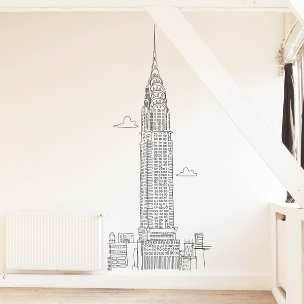 Naklejka Chrysleer Tower, 58x132 cm