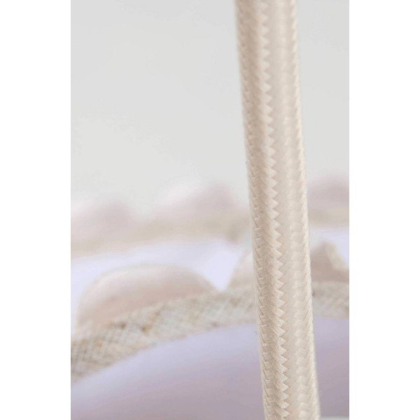 Beżowa lniana lampa wisząca ø 60 cm Alina – Jotex-image-3