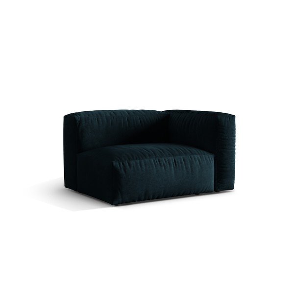 Ciemnoniebieski aksamitny moduł sofy (prawostronny) Martina – Micadoni -image-1